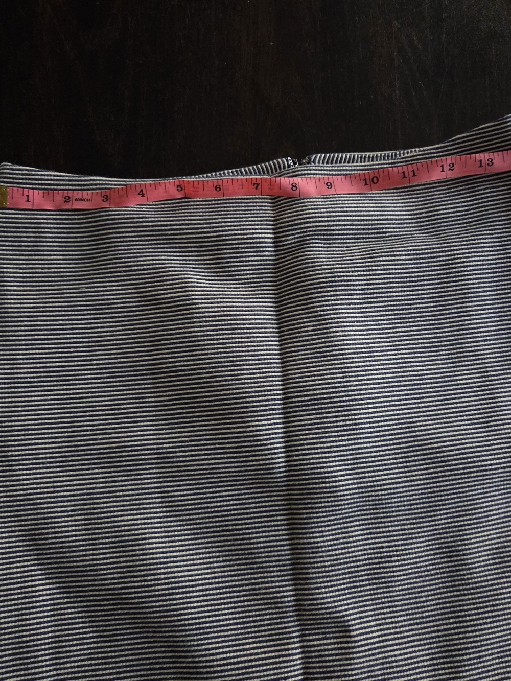 Talbots Black and White Striped Pencil Skirt - Picture 2 of 6